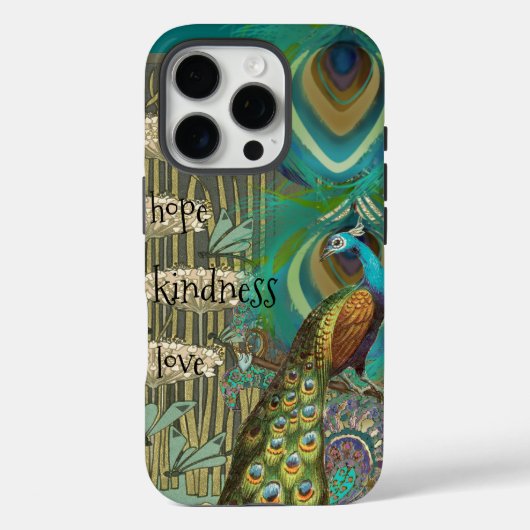 Damask Peacock & Veer kies Kleur Case-Mate iPhone Case (Achterkant)