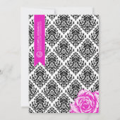 Damask Persoonlijke aankondiging geboorte Fotokaar (Achterkant)