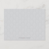 Damask Photo Cranberry Sla de datum op Aankondigingskaart (Achterkant)