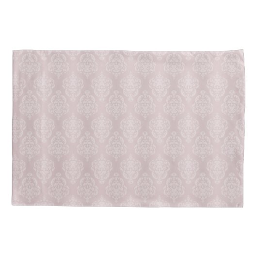 Damask Pink Blush Kussensloop (Achterkant)