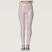 Damask Pink Blush Leggings (Voorkant)