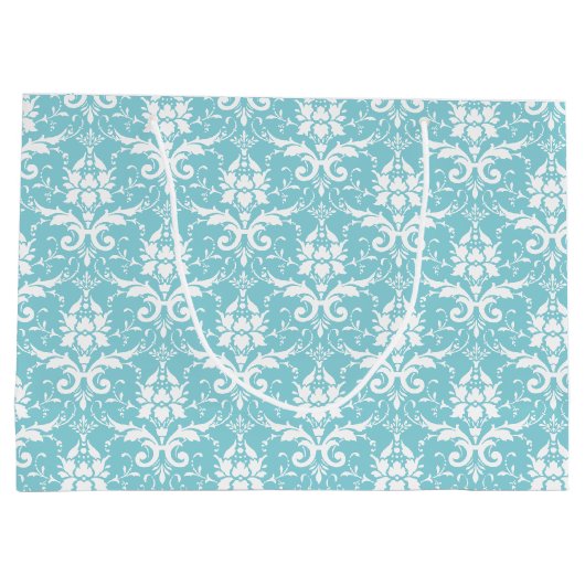 Damask Print Large Gift Bag Groot Cadeauzakje (Achterkant)