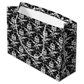 Damask Print Large Gift Bag Groot Cadeauzakje (Achterkant Gekanteld)