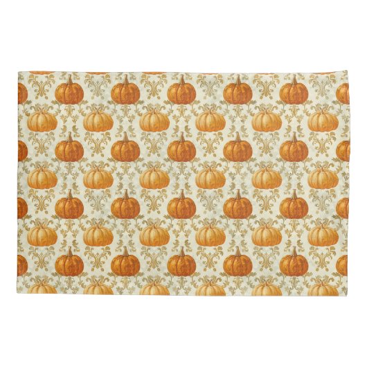Damask Pumpkin Pattern Kussensloop Set (Achterkant-Links)