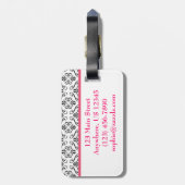 Damask Purse Handtas Bagagelabel (Achterkant verticaal)
