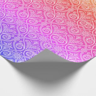  Damask Rainbow Pattern Modern Cadeaupapier