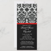 Damask Red Bridal Shower Kaart (Voorkant)