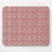 Damask Red Pattern Muismat (Voorkant)