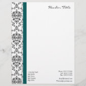 Damask Regal Briefhoofd Sjabloon (Voorkant)