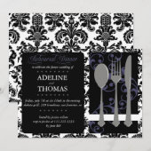 Damask repesisal Dinner : Uitnodiging (Voorkant / Achterkant)