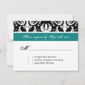 Damask Reply Cards - RSVP (Achterkant)