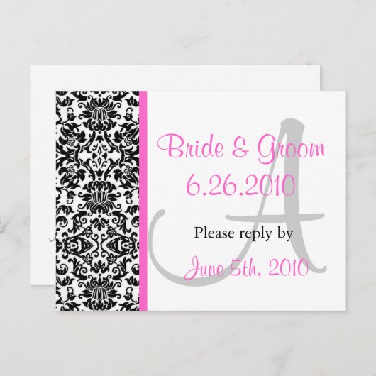 Damask Response Briefkaart (Voorkant / Achterkant)