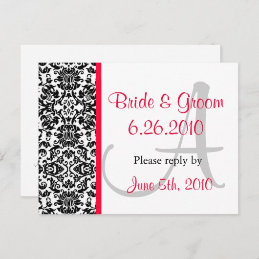 Damask Response Briefkaart (Voorkant / Achterkant)
