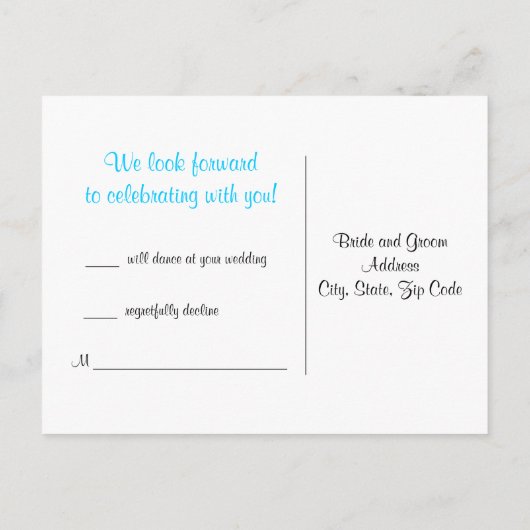 Damask Response Briefkaart (Achterkant)