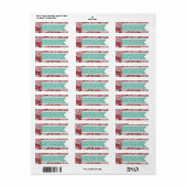 Damask Return Address Label Stationery Set (Full Sheet)