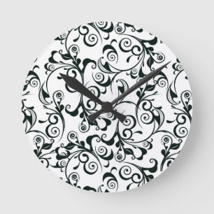 Damask Ronde Klok