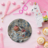 Damask - Ronde papieren Borden Bordje (Feest)