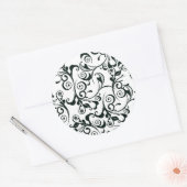 Damask Ronde Sticker (Envelop)