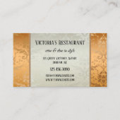 Damask Roos Gold Professional Visitekaartje (Voorkant)