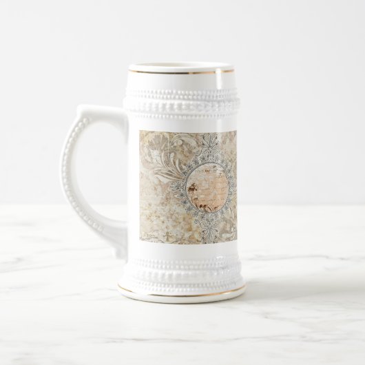  Damask Roos Stein Bierpul (Links)