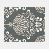 Damask Royal Fleece Blanket (Voorkant (Horizontaal))