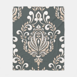Damask Royal Fleece Blanket Deken