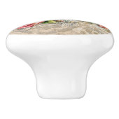  Damask Rozen en Birds gepersonaliseerd Keramische Knop (Zijkant)