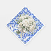 Damask Rozen Napkins Servet (Hoek)