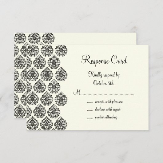 Damask RSVP (Voorkant / Achterkant)