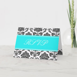 Damask RSVP-kaart