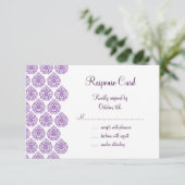 Damask RSVP (paars) (Staand voorkant)