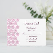 Damask RSVP (roze) (Staand voorkant)