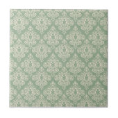  Damask - Sage Green Tegeltje (Voorkant)