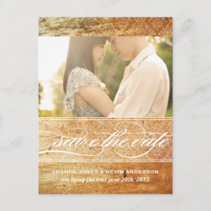 Damask Save the Date Aankondigingskaart