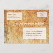  Damask Save the Date Aankondigingskaart (Achterkant)