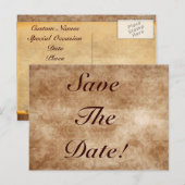 Damask Save the Date! Briefkaarten (Voorkant / Achterkant)