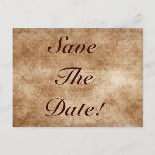 Damask Save the Date! Briefkaarten (Voorkant)