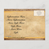 Damask Save the Date! Briefkaarten (Achterkant)