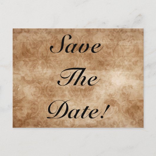 Damask Save the Date! Briefkaarten (Voorkant)
