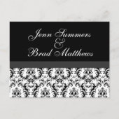 Damask Save the Date Briefkaarten Wedding (Voorkant)