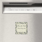 Damask Save the Date-magneet Magneet (Insitu (Vaatwasser))