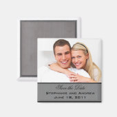 Damask Save the Date Magnet (Voorkant / Achterkant)