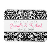 Damask Save the Date Magnet Magneet (Horizontaal)