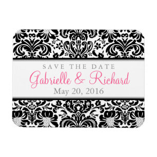Damask Save the Date Magnet Magneet