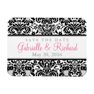 Damask Save the Date Magnet Magneet