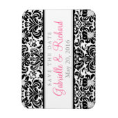 Damask Save the Date Magnet Magneet (Verticaal)