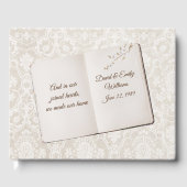 Damask Scrapbook For Wedding Anniversary Gastenboek (Voorkant)