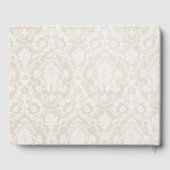 Damask Scrapbook For Wedding Anniversary Gastenboek (Achterkant)