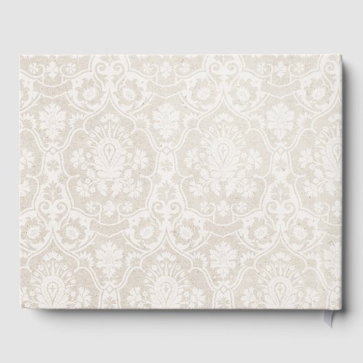 Damask Scrapbook For Wedding Anniversary Gastenboek (Achterkant)