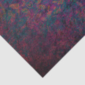 Damask & script elegant purple blue gold   tissuepapier (Detail)